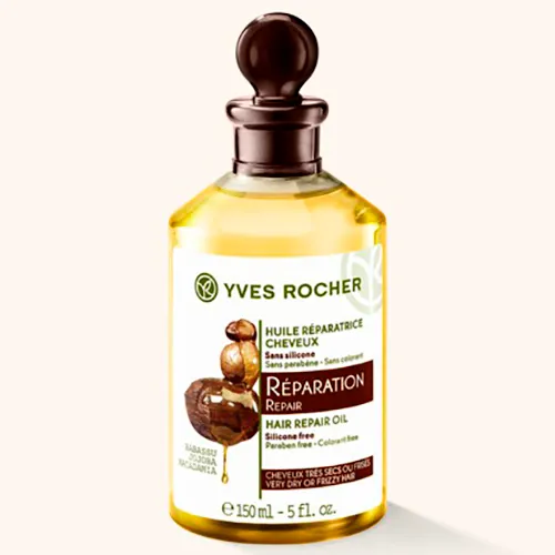 Yves Rocher Reparation [Repair], Huile Reparatrice Cheveux [Hair Repair Oil] (Olejek odbudowujący do włosów)
