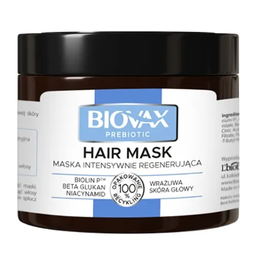 L'biotica Biovax Prebiotic, Maska intensywnie regenerująca