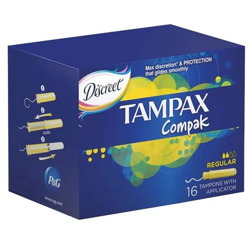 Tampax Compak Regular, Tampons With Applicator (Tampony z aplikatorem)