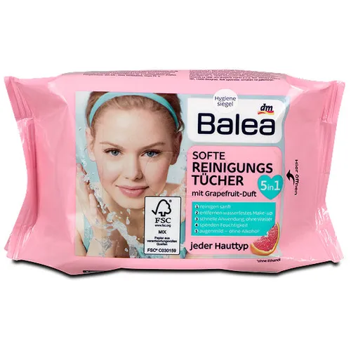 Balea Softe Reingungs Tucher 5 in 1 (Chusteczki do demakijażu)