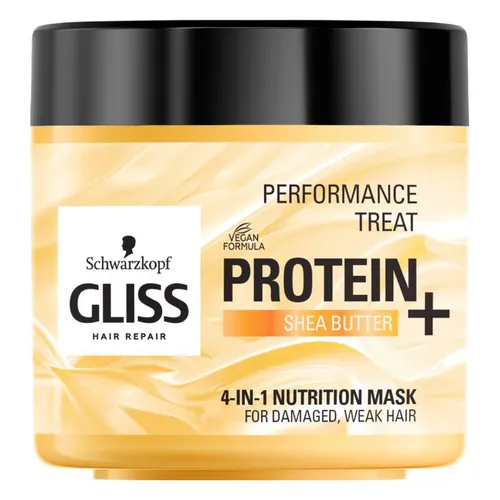 Schwarzkopf Gliss Performance Treat, Protein + Shea Butter, 4-in-1 Nutrition Mask (Odżywcza maska do włosów 4w1)