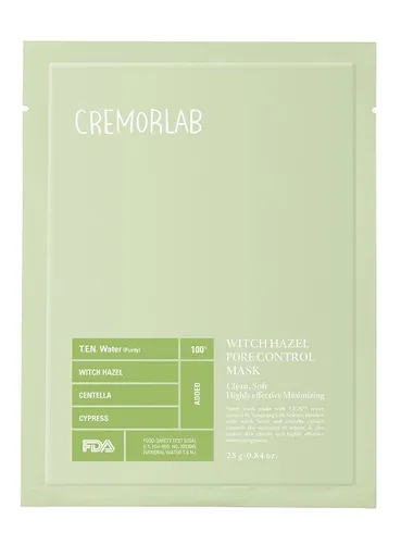 Cremorlab Witch Hazel Pore Control Mask (Maseczka do twarzy na tkaninie `Oczar wirginijski`)