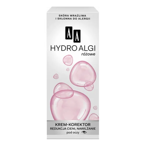 AA Hydro Algi Różowe, Krem - korektor pod oczy