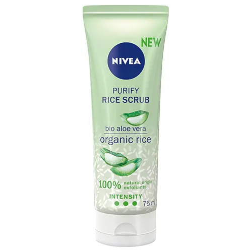 Nivea Purify Rice Scrub (Peeling ryżowy do twarzy z BIOaloesem)