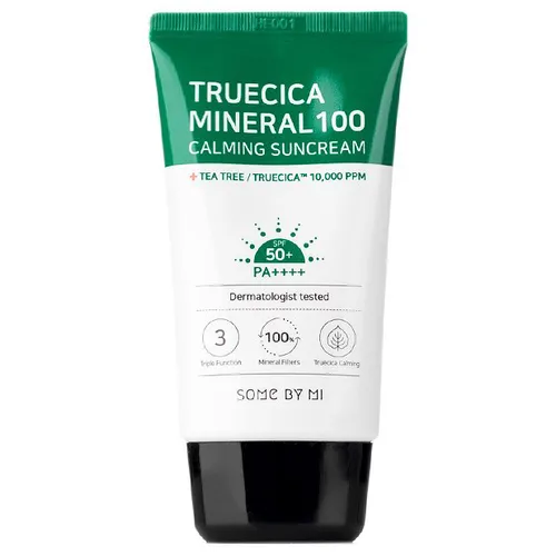 Some by MI True Cica Mineral 100 Calming Sun Cream SPF50+ PA++++ (Krem ochronny z filtrem SPF SPF50+ PA++++)