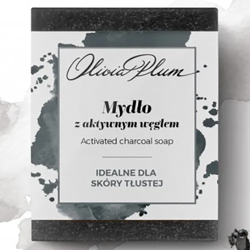 Olivia Plum Mydło z węglem aktywnym