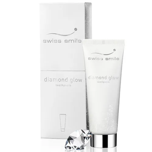 Swiss Smile Diamond  Glow Toothpaste (Rozjaśniająca pasta wybielająca z 1 karatowym pyłem diamentowym)