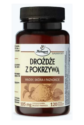 Herbapol Pruszków Drożdże z pokrzywą, Suplement diety włosy,skóra i paznokcie