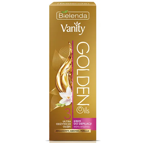 Bielenda Vanity, Golden 3 Oils, Krem do depilacji `Ultra odżywcze olejki`