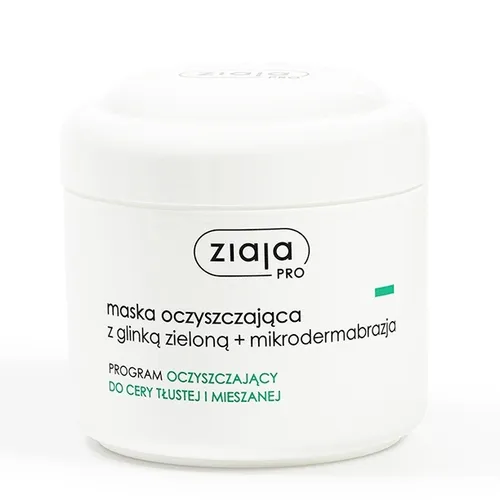 Ziaja Pro, Maska oczyszczająca z glinką zieloną + mikrodermabrazja - 1