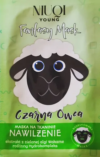 Niuqi Young, Fantasy Mask, Nawilżająca maska na tkaninie `Czarna owca` - 1