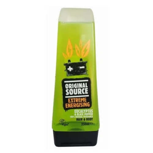 Original Source Eucalyptus & Black Pepper, Extreme Energising Shower Gel (Żel do mycia ciała i włosów z eukaliptusem i czarnym pieprzem)