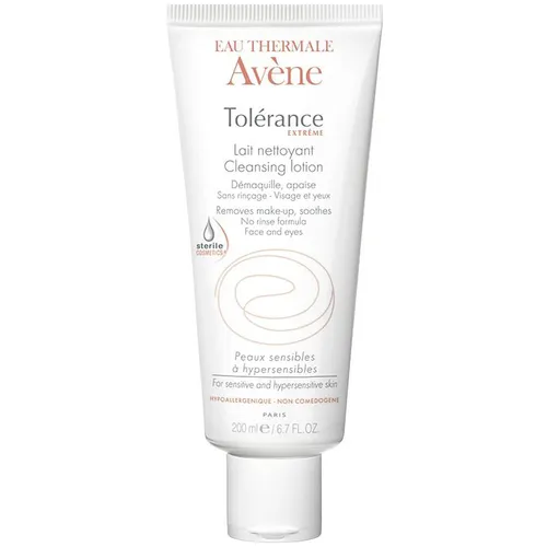 Eau Thermale Avène Tolerance Extreme, Lait Nettoyant Sans Rincage (Mleczko oczyszczające, formuła bez spłukiwania)