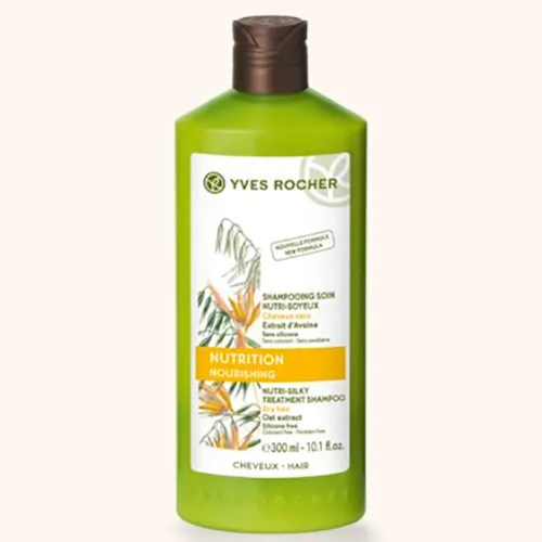 Yves Rocher Nutrition, Shampooing Soin Nutri-Soyeux [Nutri - Silky Treatment Shampoo] (Jedwabisty szampon odżywczy do włosów suchych (nowa wersja))