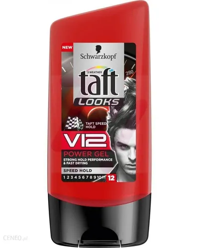 Schwarzkopf Taft Looks, V12 Power Gel Speed Hold (Błyskawiczny żel do włosów) - 2