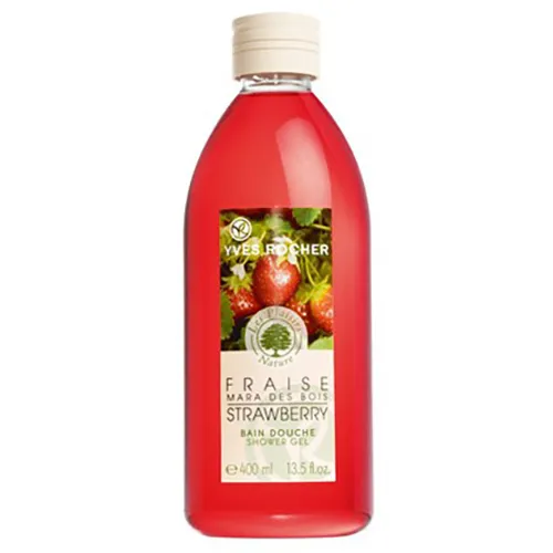 Yves Rocher Les Plaisirs Nature, Fraise Mara des Bois, Bain Douche (Żel do kąpieli i pod prysznic `Truskawka`)