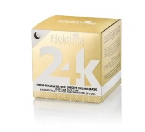 Efektima Night Cream Mask 24K Gold & Combination of 7Oils (Krem-maska na noc ze złotem i 7 olejkami)