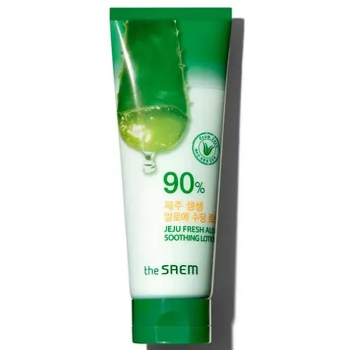 The Saem Jeju Fresh Aloe Soothing Lotion (Lotion kojący do ciała z 90% aloesu)
