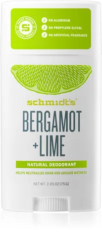 Schmidt's Bergamot + Lime Natural Deodorant (Naturalny dezodorant w sztyfcie z bergamotką i limonką) - 1