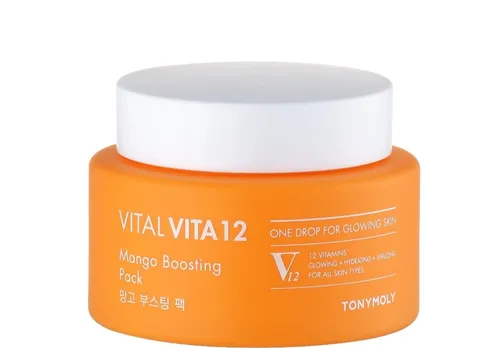 Tony Moly Vital Vita 12, Mango Boosting Pack (Żelowa maska z 12 witaminami i ekstraktem z mango)