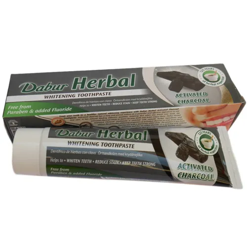 Dabur Activated Charcoal, Herbal Toothpaste (Pasta do zębów z aktywnym węglem)