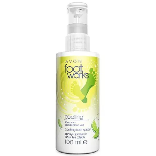 Avon Foot Works, Beautiful, Lime Crush, Cooling Spray (Spray do stóp `Cytrusowa eksplozja`)