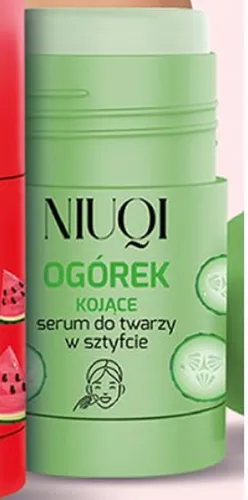 Niuqi Kojące serum do twarzy w sztyfcie `Ogórek`