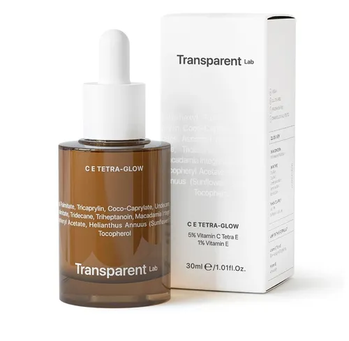 Transparent Lab CE Tetra Glow, Olejowe serum rozjaśniające z witaminą C