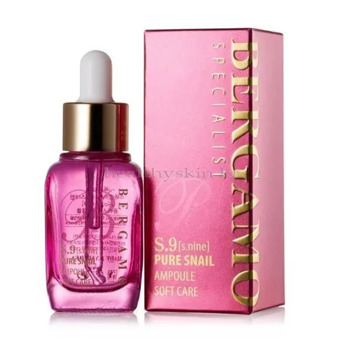 Bergamo Specialist S.9 [s.nine], Pure Snail Ampoule Soft Care (Ampułka ze śluzem ślimaka)