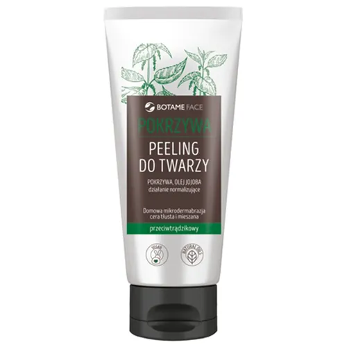 Botame Face, Pokrzywa, Peeling do twarzy przeciwtrądzikowy