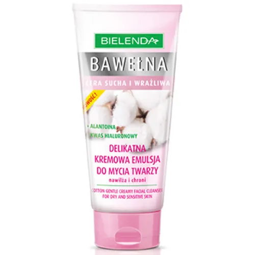 Bielenda Bawełna, Delikatna kremowa emulsja do mycia twarzy