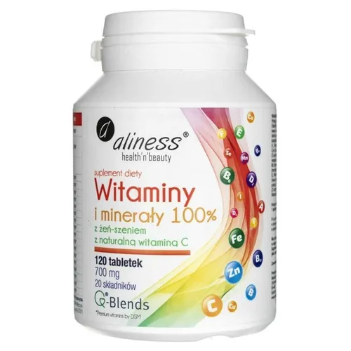 Aliness Witaminy i minerały 100%, Suplement diety
