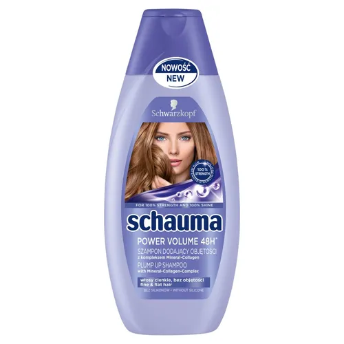 Schauma Power Volume 48h, Szampon zwiększający objętość do włosów cienkich - 3
