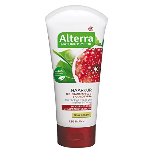 Alterra Haarkur Granatapfel & Aloe Vera (Maska nawilżająca do włosów suchych i zniszczonych `Granat i aloes`)