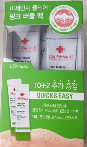 Cell Fusion C Pore Delete Bubble Pack (Różowa pianka głęboko oczyszczająca)