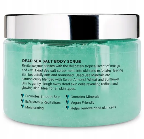 PraNaturals Dead Sea Mango & Kiwi Exfoliating & revitalising Mineral Rich Scrub (Peeling do ciała) - 3