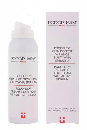 Podopharm Professional Podoflex, Krem do stóp w piance z aktywną spiruliną