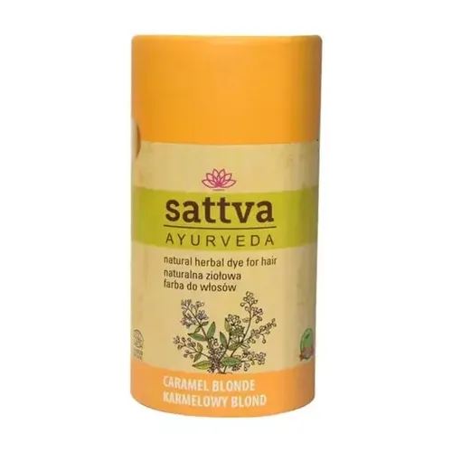 Sattva Ayurveda Natural Herbal Dye For Hair, Henna Carmel Blonde (Karmelowy Blond, Henna do włosów)
