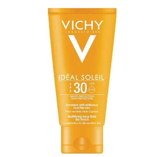 Vichy Ideal Soleil [Capital Soleil], Emulsion Anti-Brillance Toucher Sec SPF 30 (Matująca emulsja do twarzy SPF 30 - wysoka ochrona)