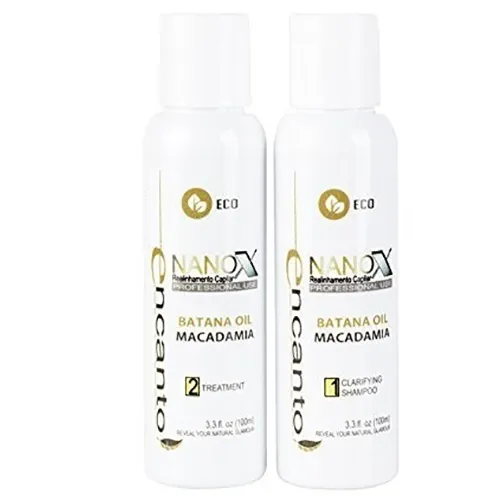 Encanto do Brasil Nanox Brazilian Keratin Treatment (Zestaw do keratynowego prostowania włosów)