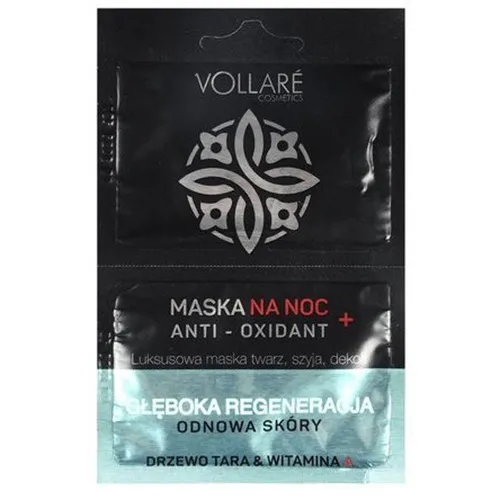Vollare Cosmetics Luksusowa maska na noc twarz, szyja, dekolt Detox Anti-oxidant `Głęboka regeneracja, odnowa skóry`