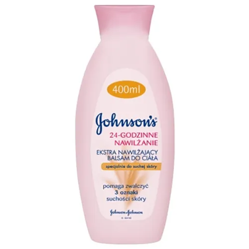 Johnson's 24-godzinne Nawilżanie, Ekstra nawilżający balsam do ciała specjalnie do suchej skóry