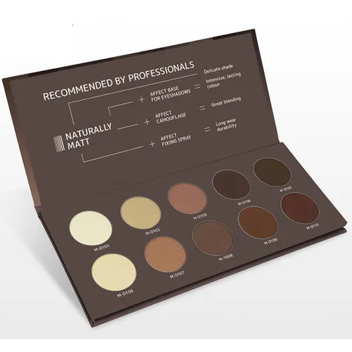 Affect Naturally Matt Palette (Paleta 10 matowych cieni do powiek)