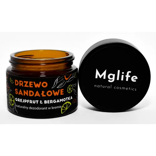 Mglife Naturalny dezodorant w kremie `Drzewo sandałowe, grejpfrut & bergamotka`