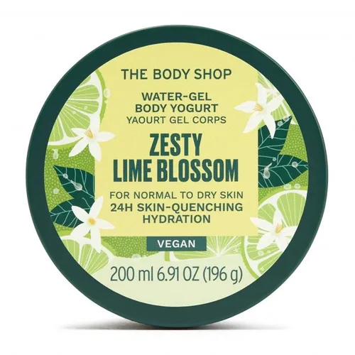 The Body Shop Zesty Lime Blossom Water-Gel Body Yogurt Vegan (Wegański jogurt do ciała` Orzeźwiający kwiat limonki`)