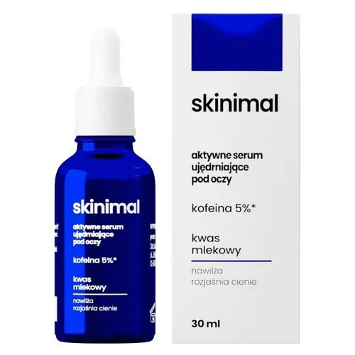 Skinimal Aktywne serum ujędrniające pod oczy `Kofeina, 5% kwas mlekowy`