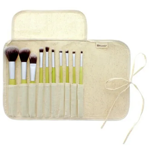 BH Cosmetics Eco Luxe, Brush Set (Zestaw 10 pędzli do makijażu)