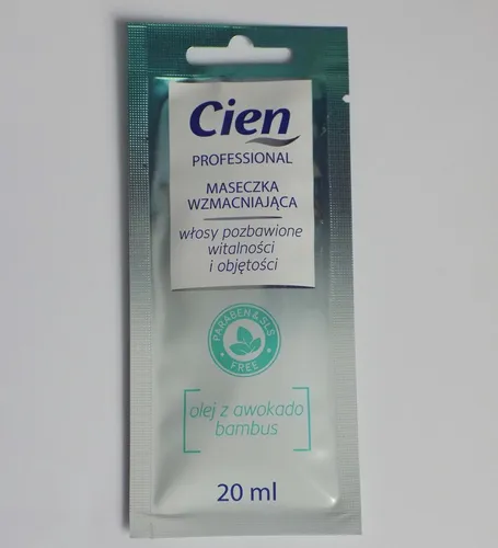 Cien Professional, Maseczka wzmacniająca `Olej z awokado & bambus` - 2