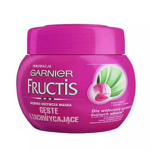 Garnier Fructis, Gęste i zachwycające, Głęboko odżywcza maska do włosów cienkich (stara wersja)