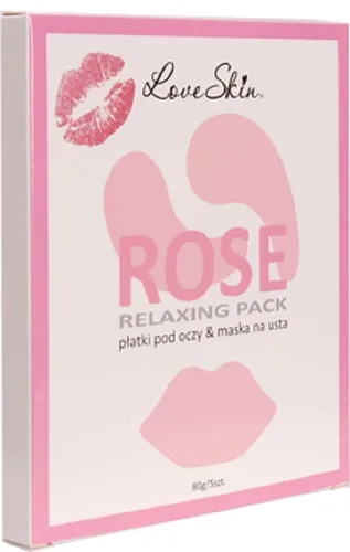 Skin Love Rose Relaxing Pack (Płatki pod oczy i maska na usta)